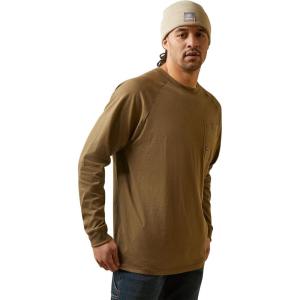 imageARIAT Mens Rebar Cotton Strong Graphic TShirtBeechIndian Teal