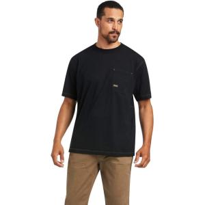 imageARIAT Mens Rebar Workman Reflective Flag TShirtBlack