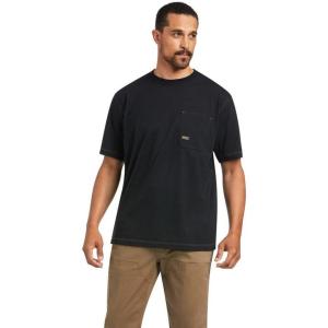 imageARIAT Mens Rebar Workman Reflective Flag TShirtCerulean