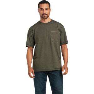 imageARIAT Mens Rebar Workman Reflective Flag TShirtWhite