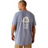 imageARIAT Mens Rebar Cotton Strong Roughneck Graphic TShirtInfinity Heather