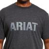 imageAriat Mens Rebar Cotton Strong Block TShirtCharcoal