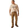 imageAriat Mens Rebar Cotton Strong Block TShirtOatmeal Heather