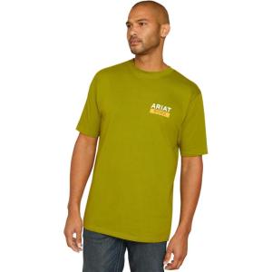 imageARIAT Mens Rebar Cotton Strong Roughneck Graphic TShirtGoing Green