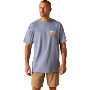 imageARIAT Mens Rebar Cotton Strong Roughneck Graphic TShirtInfinity Heather
