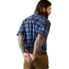 imageARIAT Mens Rebar Made Tough Durastretch Work ShirtStonewash Plaid