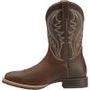 imageAriat Mens Hybrid Rancher Western BootBrown Oiled Rowdy