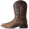 imageAriat Mens Sport Wide Square Toe Cowboy BootDistressed Brown