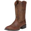 imageAriat Mens Sport Wide Square Toe Cowboy BootFiddle Brown