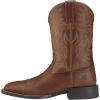 imageAriat Mens Sport Wide Square Toe Cowboy BootFiddle BrownPowder Brown