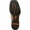 imageAriat Mens Sport Wide Square Toe Cowboy BootMatte BlackBarley Brown
