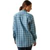 imageAriat Womens Rebar Made Tough Durastretch Work ShirtClear Sky Plaid