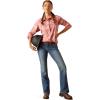 imageAriat Womens Rebar Made Tough Durastretch Work ShirtMauveglow Plaid