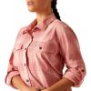 imageAriat Womens Rebar Made Tough Durastretch Work ShirtMauveglow Plaid