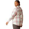 imageAriat Womens Rebar Made Tough Durastretch Work ShirtVanilla Ice Plaid