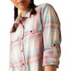 imageAriat Womens Rebar Made Tough Durastretch Work ShirtVanilla Ice Plaid