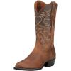 imageAriat Mens Heritage R Toe Western BootDistressed Brown