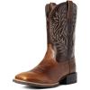 imageAriat Mens Sport Wide Square Toe Cowboy BootPeanut Butter