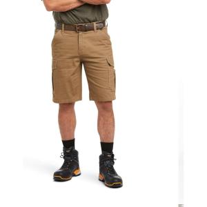 imageARIAT Mens Rebar Durastretch Made Tough Cargo ShortField Khaki