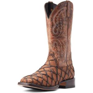 imageAriat Mens Deep Water Western BootAged Tan Piraruci