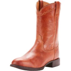 imageAriat Mens Heritage Roper Western BootNaturally Cognac