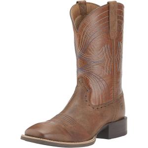 imageAriat Mens Sport Wide Square Toe Cowboy BootBrown