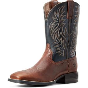 imageAriat Mens Sport Wide Square Toe Cowboy BootCognac Candy