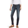 imageAriat Womens Real Mid Rise Stretch Outseam Ella Skinny JeanCelestial
