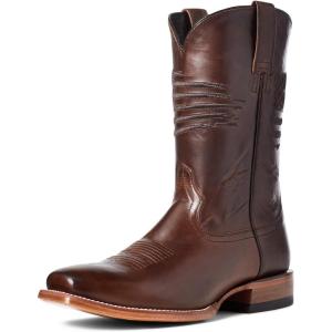 imageAriat Mens Circuit Patriot Square Toe Western BootBar Top Brown