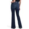 imageAriat Female REAL High Rise Fringe Flare Jean Midnight 25