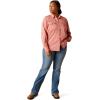 imageAriat Mens Rebar Made Tough Venttek Durastretch Work ShirtJester Red Heather