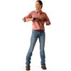 imageAriat Mens Rebar Made Tough Venttek Durastretch Work ShirtJester Red Heather