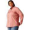 imageAriat Mens Rebar Made Tough Venttek Durastretch Work ShirtJester Red Heather