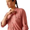 imageAriat Mens Rebar Made Tough Venttek Durastretch Work ShirtJester Red Heather