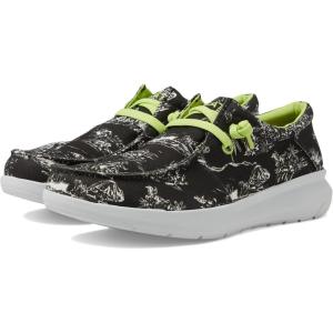imageARIAT Mens Hilo Stretch SneakerBlack Aloha Toile