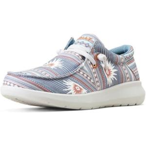 imageARIAT Mens Hilo Stretch SneakerBlue Boquillas Print