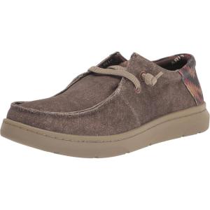 imageARIAT Mens Hilo Stretch SneakerDark TanRust Aztec Print