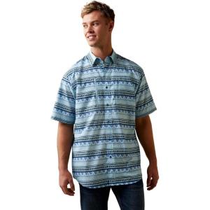 imageARIAT Mens Venttek Classic Fit Shirt Blue M
