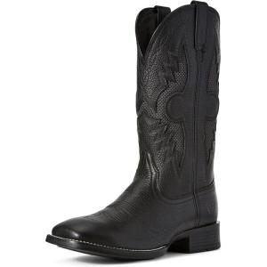 imageAriat Mens Solado VentTEK Cowboy BootBlack Carbon