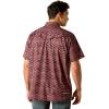 imageARIAT Mens Venttek Western Fitted ShirtDark Redwood
