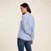 imageAriat Female Clarion Blouse Sky Pinstripe XSmall