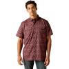 imageARIAT Mens Venttek Western Fitted ShirtDark Redwood