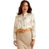 imageARIAT Womens Clarion BlouseSepia Horse Print