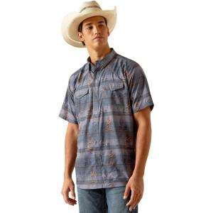 imageARIAT Mens Venttek Western Fitted ShirtEbony Grey