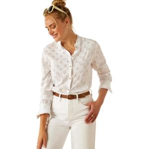 imageARIAT Womens Clarion BlouseWhite Eyelet