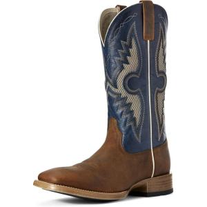 imageAriat Mens Hybrid VentTEK Western BootSorrel CrunchCowboy Blue
