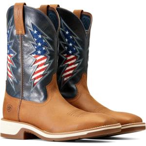imageAriat Mens Ridgeback VentTEK Western BootGeorgia ClayBlue Bay
