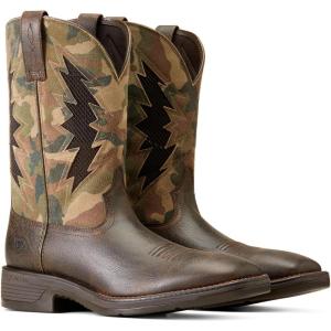 imageAriat Mens Ridgeback VentTEK Western BootRich BrownCasually Camo