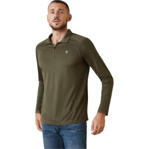 imageARIAT Mens Sunstopper 14 Zip BaselayerBeetle