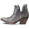 imageAriat Womens Hazel Western BootNaturally Distressed BlackSilver Metallic